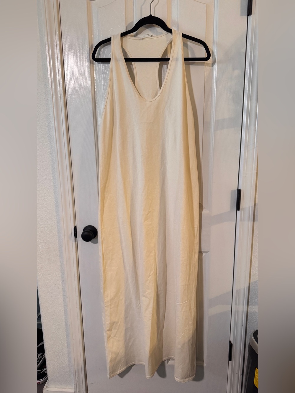 Zara Cream Sleeveless Maxi Dress